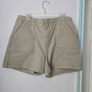 Banana Republic High Rise Casual Tan Shorts Size 14